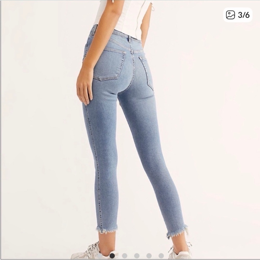 Free People Light Blue Ankle Jeans Jeggings